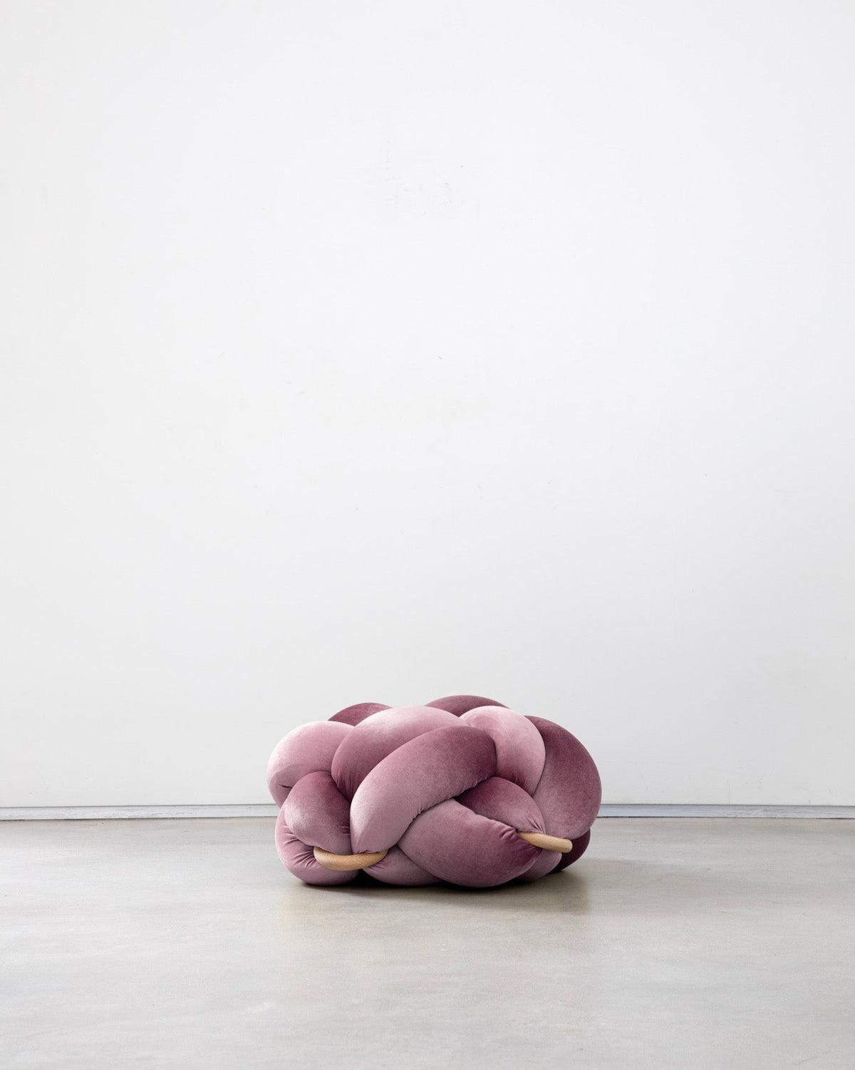 (M) Mauve Knot Ottoman