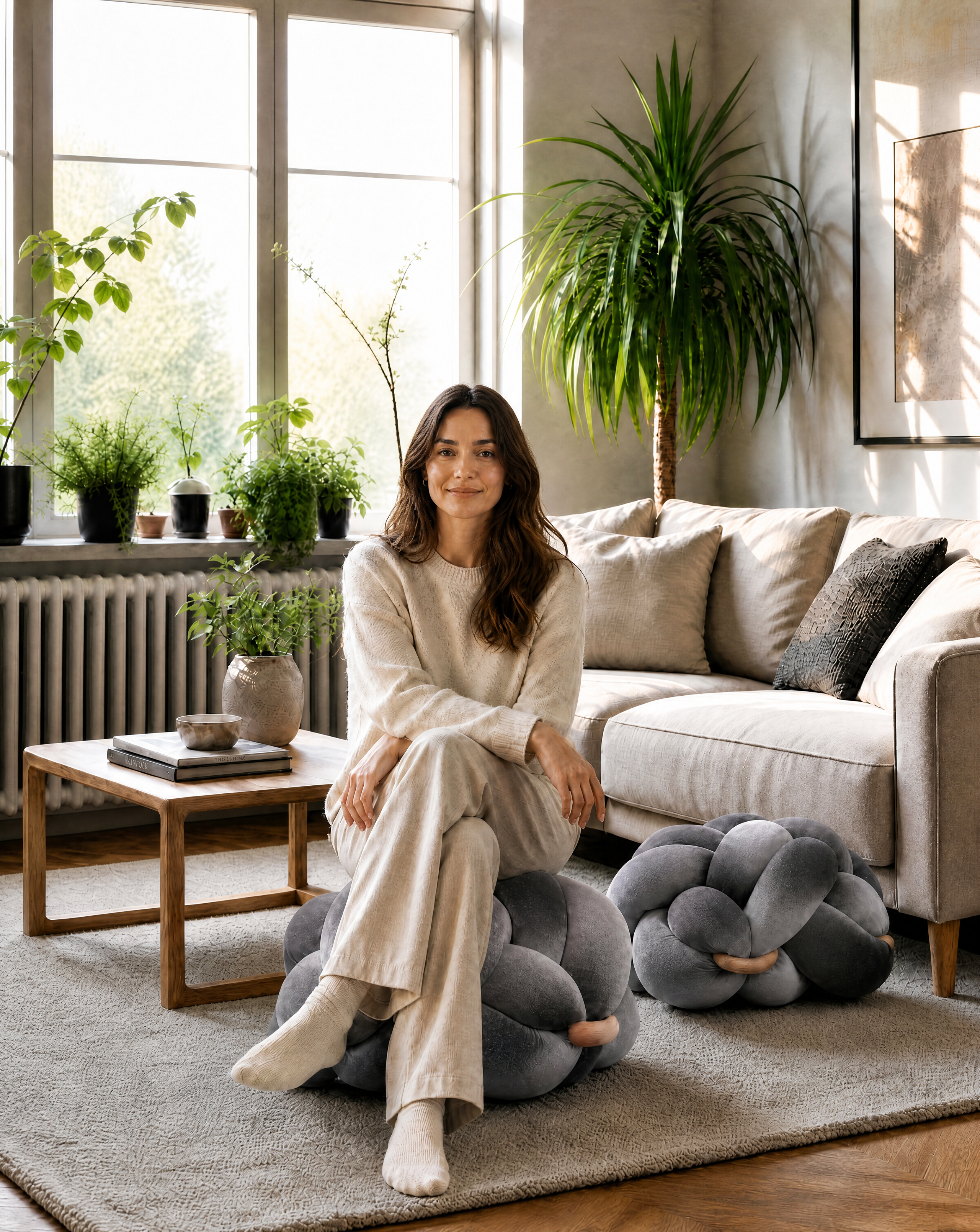 M) Sterling Silver Knot Ottoman | Knots Studio