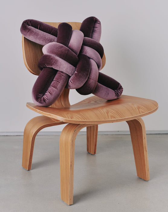 Iris Velvet Knot Pillow
