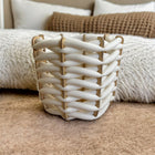 (L) Hull Basket in Stone Ultra suede