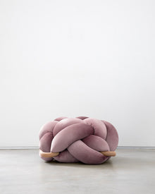(L) Mauve Knot Floor Cushion