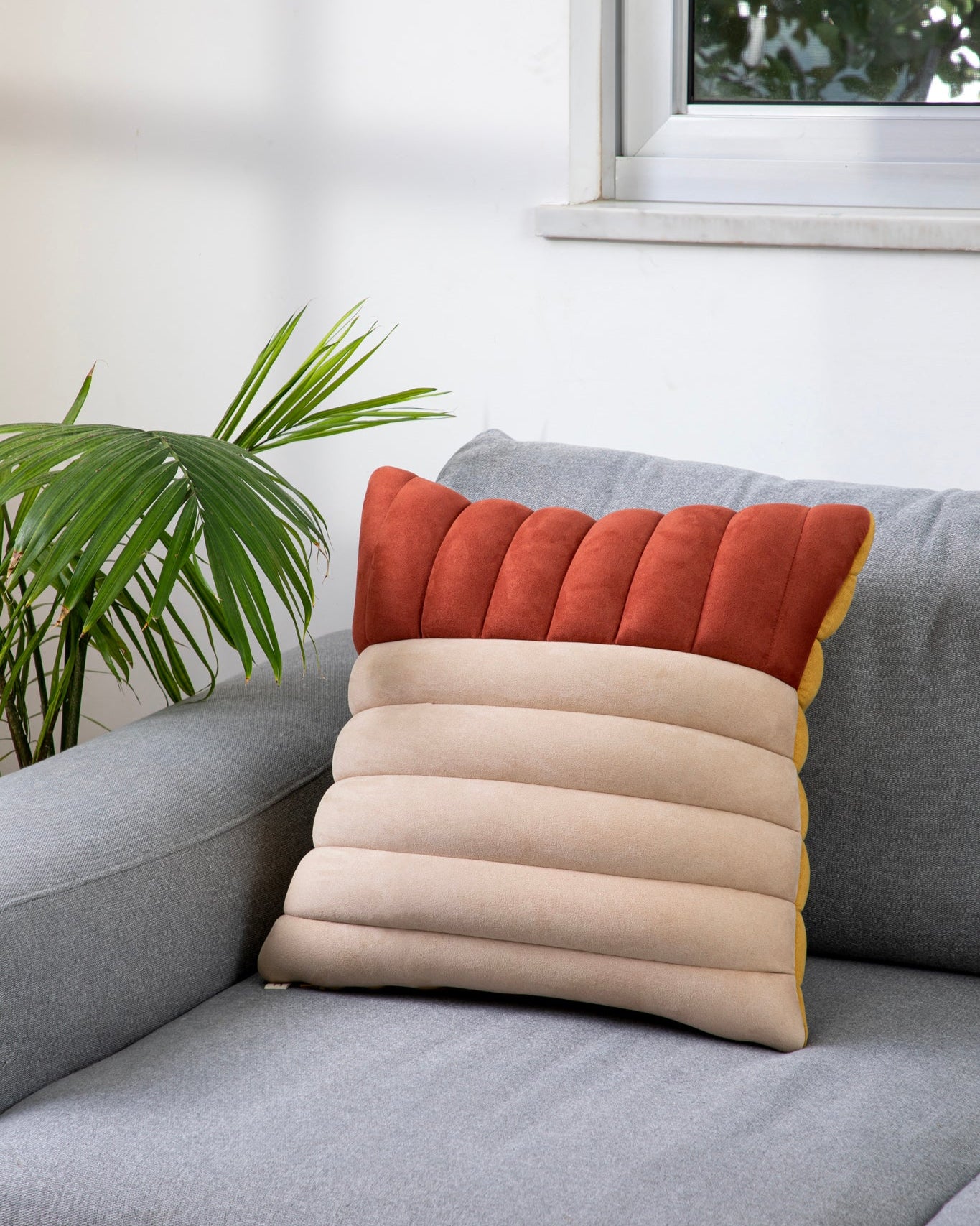Emblema Mosaic throw pillow in 3 colors
