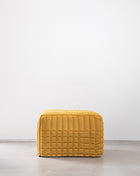 Square Mosaic Ottoman in yellow