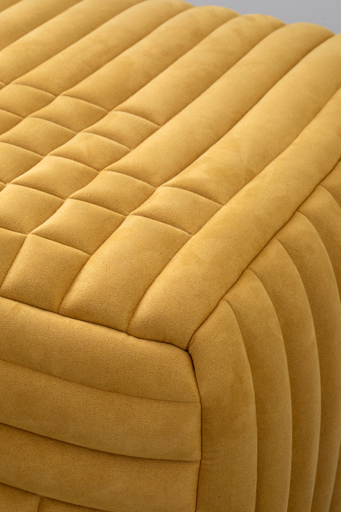 Square Mosaic Ottoman in yellow