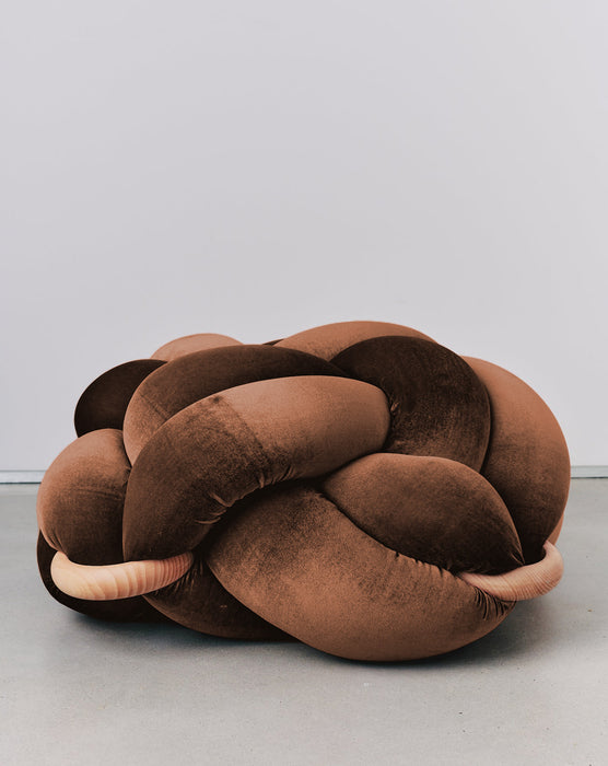 (L) Acorn Velvet Knot Floor Cushion