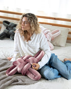 Mauve Velvet Knot Pillow
