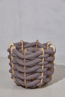 (L) Hull Basket in Graphite Ultra suede
