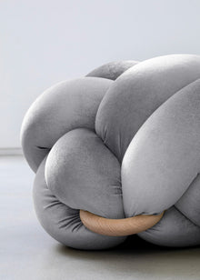 (L) Sterling Silver Knot Floor Cushion