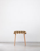 Truffle Velvet Woven Stool