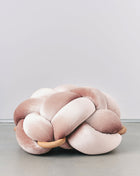 (M) Blush Pink Velvet Knot Floor Cushion