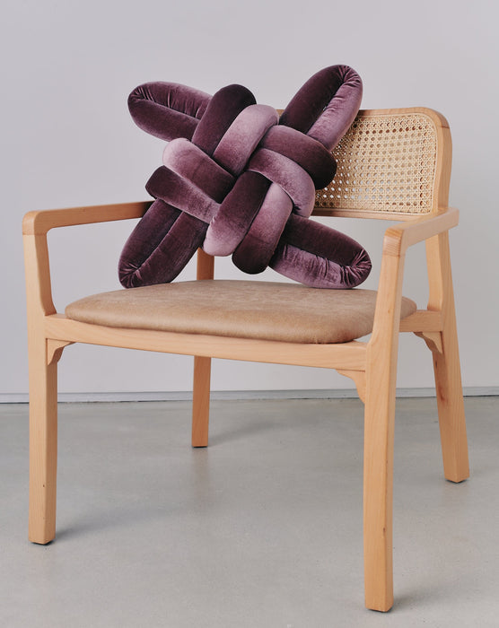 Iris Velvet Knot Pillow