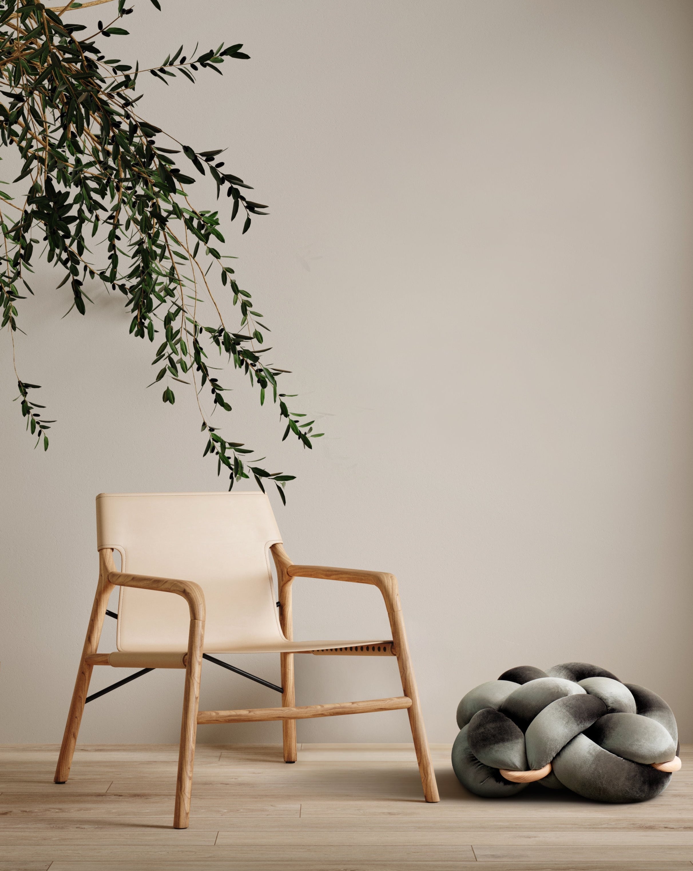 ノッツスタジオ Knot Floor Cushion マスタード Mサイズ Medium Knot Cushions | Knots Studio